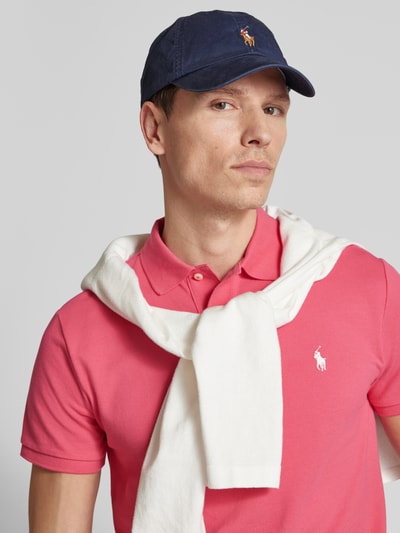 Polo Ralph Lauren Koszulka polo o kroju slim fit z wyhaftowanym logo Mocnoróżowy 3