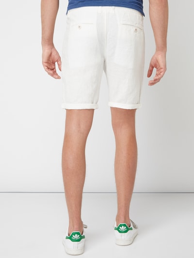 Montego Chinoshorts aus reinem Leinen Weiss 5