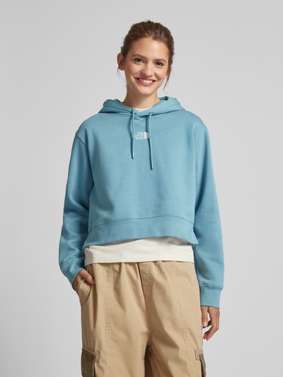 The North Face Cropped Hoodie mit Logo-Stitching Ocean 4