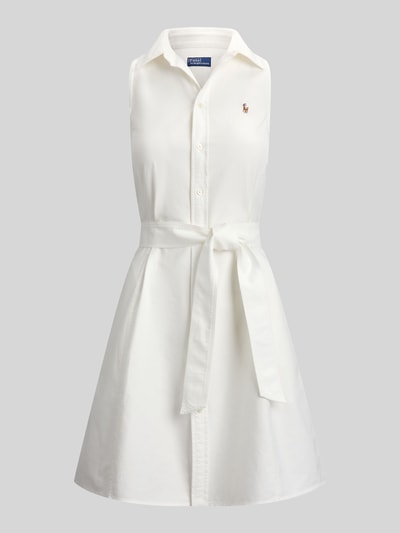 Polo Ralph Lauren Regular Fit Polokleid aus reiner Baumwolle Weiss 2