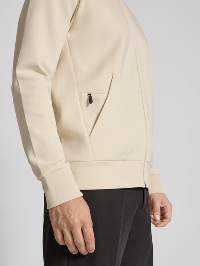 BOSS Green Regular Fit Sweatjacke aus Baumwoll-Mix Modell 'SKAZ' Offwhite 3