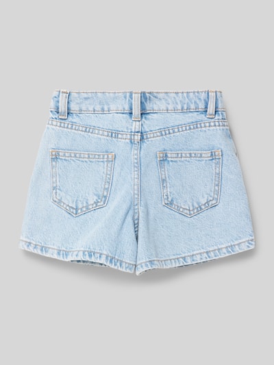 Mango Jeansshorts mit Knopfverschluss Hellblau 3