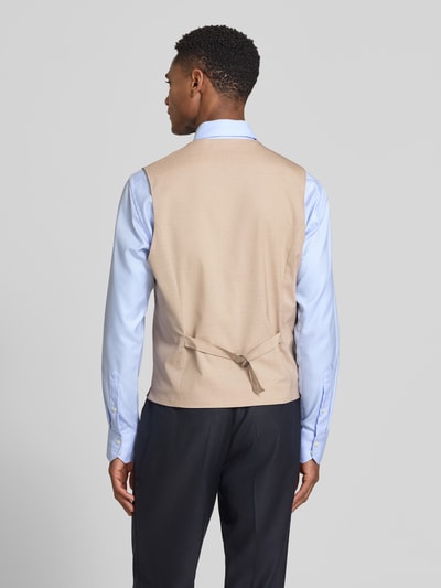 s.Oliver BLACK LABEL Regular Fit Anzugweste mit Viskose-Anteil Beige 5