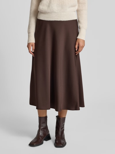 JOOP! Spódnica midi z zamkiem błyskawicznym model ‘SOPHIE’ Ciemnobrązowy 4