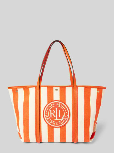 Lauren Ralph Lauren Shopper aus reiner Baumwolle Modell 'EMERIE' Orange 2