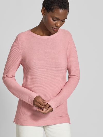 Tom Tailor Regular Fit Pullover aus reiner Baumwolle Pink 3
