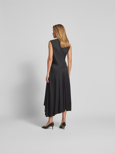 Victoria Beckham Maxikleid in Wickel-Optik Black 5