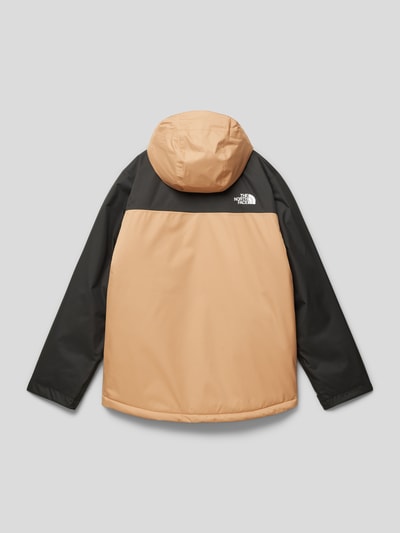 The North Face Kurtka z nadrukiem z logo model ‘SNOWQUEST’ Camel 3