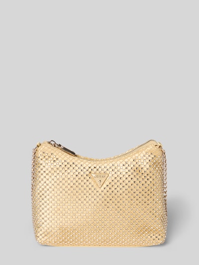 Guess Torba na ramię z detalem z logo model ‘ZALINA’ Złoty 2