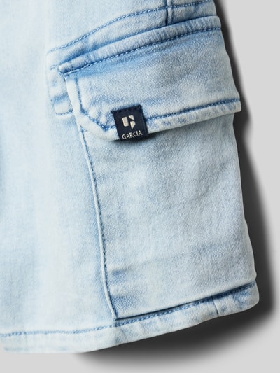 Garcia Szorty jeansowe z kieszeniami cargo Niebieski 2
