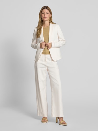 Jake*s Collection Straight leg stoffen broek met steekzakken Beige - 1