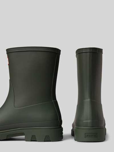 Hunter Kalosze z detalem z logo Oliwkowy 2