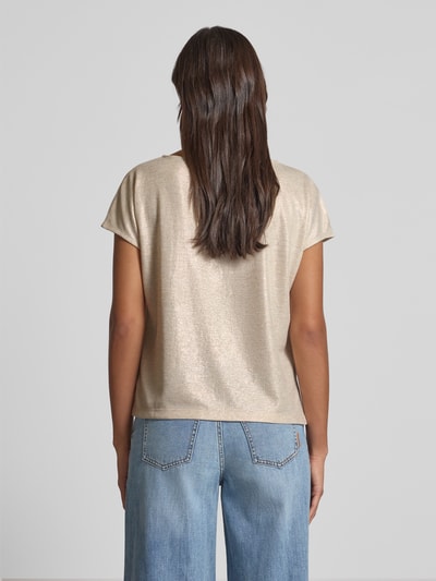 Someday T-shirt met kapmouwen, model 'Kevita' Zand - 5