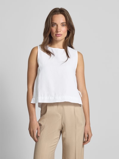 Neo Noir Top bluzkowy z okrągłym dekoltem model ‘Svetlana’ Biały 4