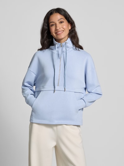 JOOP! Bluza z zapinanym kołnierzem model ‘TALESIA’ Jasnoniebieski 4