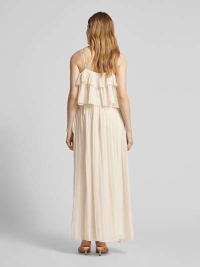 Vila Maxikleid mit Volants Modell 'CHIFFON' Offwhite 5