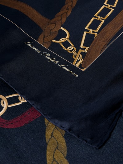 Lauren Ralph Lauren Seidenschal mit eingefassten Abschlüssen Dunkelblau 2