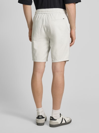 Only & Sons Korte broek van een mix van katoen en linnen, model 'LINUS' Lichtgrijs - 5