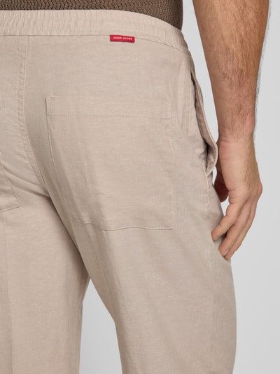 JOOP! Jeans Regular Fit Stoffhose aus Baumwoll-Mix mit Leinen-Anteil Modell 'Rimon' Beige 3