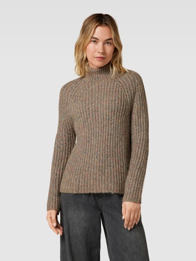 Jake*s Casual Sweter z dzianiny z golfem Trzcinowy 4