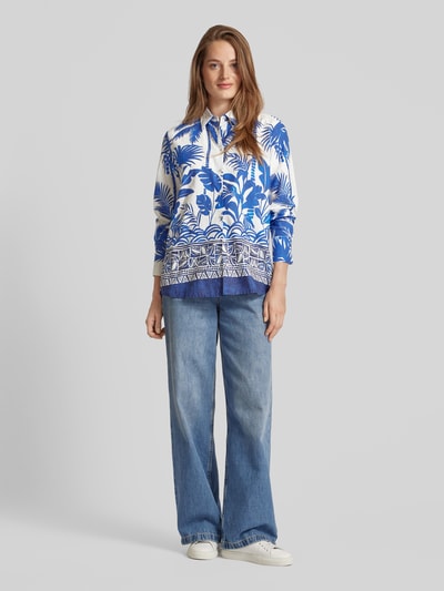 Emily Van den Bergh Blouse met all-over print Blauw - 1