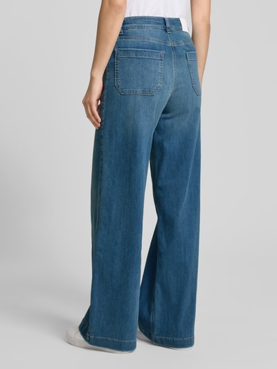 OPUS PANTS Jeans mit weitem Bein und Eingrifftaschen Modell 'Melly' Jeansblau 5