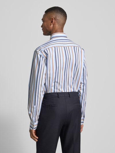 ETERNA Regular fit zakelijk overhemd van katoen met kentkraag Zand - 5