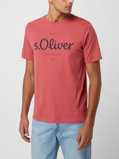 s.Oliver RED LABEL Regular Fit T-Shirt mit Logo-Print  Rot 4