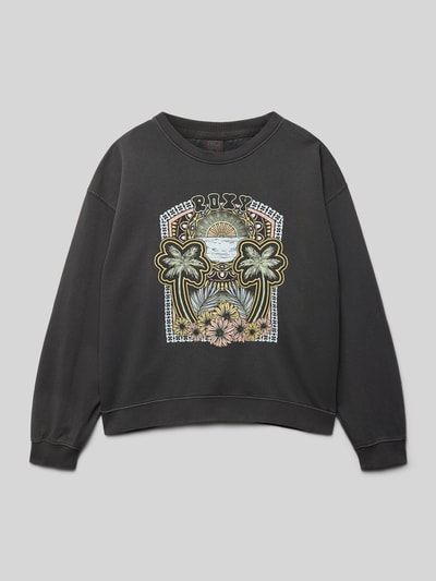 Roxy Sweatshirt mit Label-Print Modell 'TERRY' Graphit 1