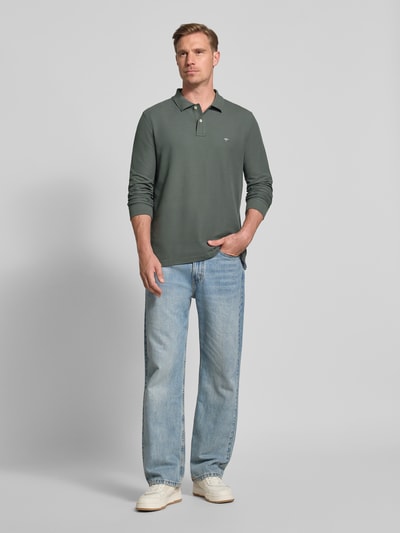 Fynch-Hatton Regular fit poloshirt met logostitching Antraciet - 1