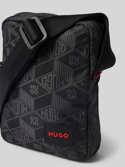 HUGO Umhängetasche mit Label-Badge Modell 'Ethon' BLACK 3