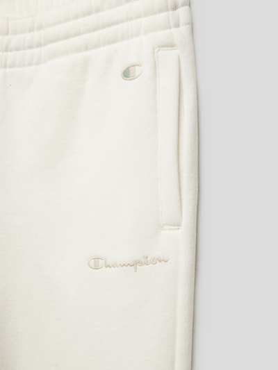 CHAMPION Sweatpants mit Label-Stitching Modell 'Rochester' Offwhite 2