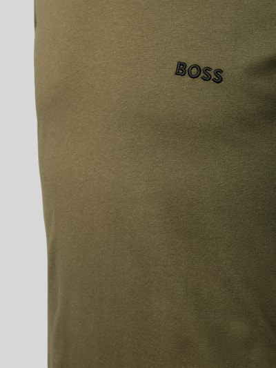 BOSS Shirt met lange mouwen en labelstitching in een set van 3 stuks Olijfgroen - 2