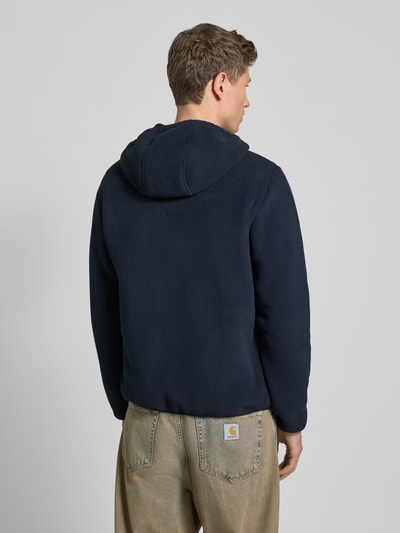 Blend Fleecejack met capuchon, model 'FROST' Donkerblauw - 5