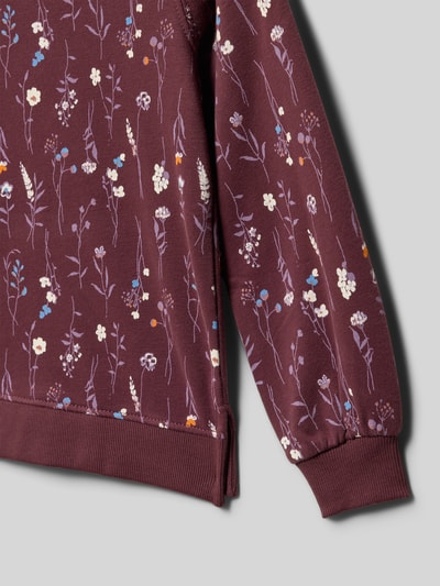 s.Oliver RED LABEL Regular fit hoodie van katoenmix Bordeaux - 2