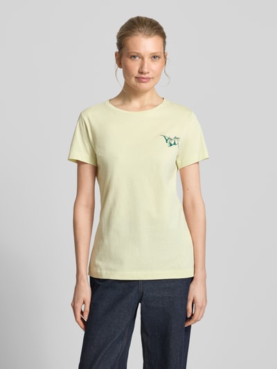 BOSS Orange Regular Fit T-Shirt aus reiner Baumwolle Modell 'C-Elove_4' Hellgruen 4