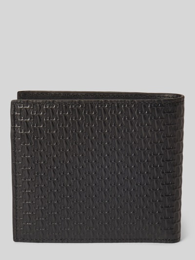 ARMANI EXCHANGE Portemonnaie mit Label-Details Modell 'BIFOLD COIN' Black 2