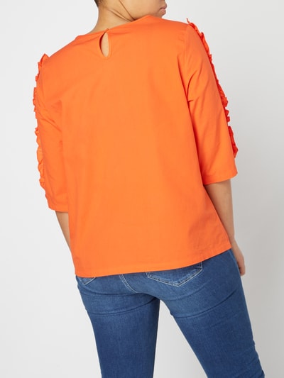 Junarose PLUS SIZE - Blusenshirt mit Rüschen Orange 4