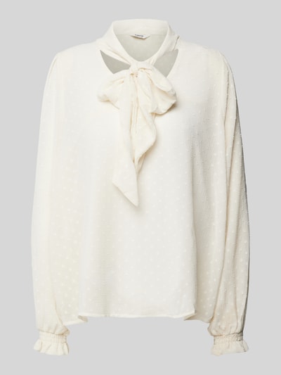 B.Young Blusenshirt mit Schleifen-Detail Modell 'HARIE' Offwhite 1