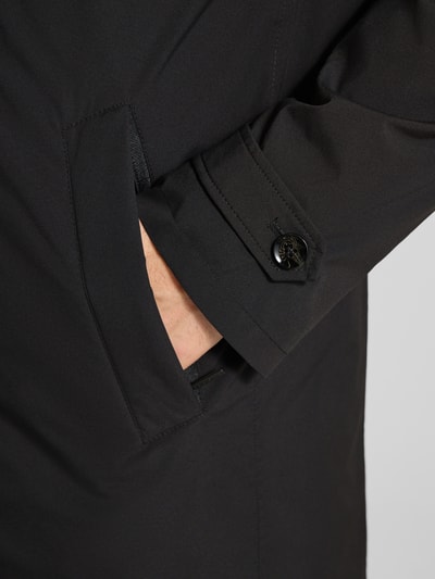 bugatti Mantel mit Kentkragen BLACK 3