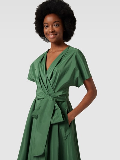 Weekend Max Mara Midi-jurk met strikceintuur, model 'GIAMBO' Groen - 3