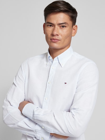 Tommy Hilfiger Koszula biznesowa z kołnierzykiem typu button down Błękitny 3