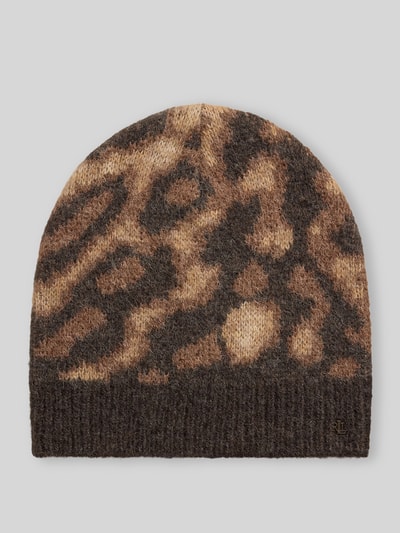 Lauren Ralph Lauren Muts van alpaca met logodetail Donkerbruin - 1