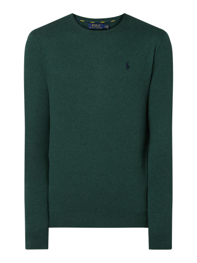 Polo Ralph Lauren Sweter o kroju Slim Fit z bawełny pima Butelkowy zielony 2