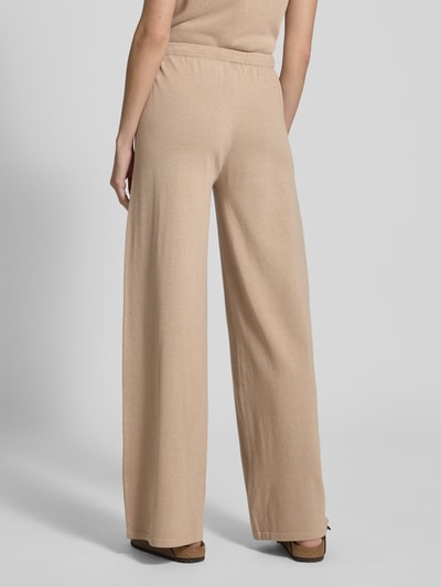 Mango Wide Fit Stoffhose mit Viskose-Anteil Modell 'Vella' Beige 5