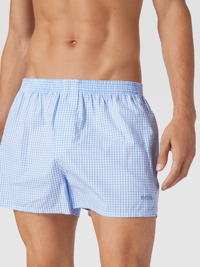 BOSS Boxershort met labelstitching in een set van 2 stuks Lichtblauw - 3