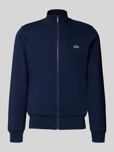 Produktfoto, Regular Fit Sweatjacke aus Baumwoll-Mix von Lacoste, Optik: Unifarben, Relaxed-Fit, Reißverschluss, Logo-Patch, Sweat Textur