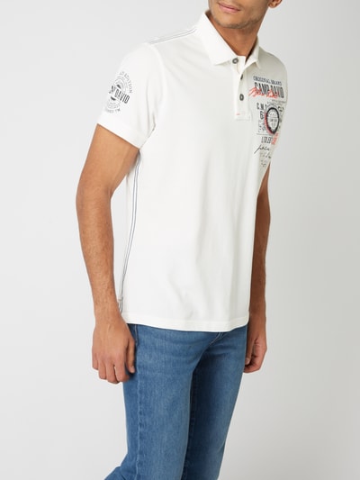 Camp David Poloshirt mit Logo-Details Offwhite 3