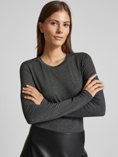 Weekend Max Mara Longsleeve mit Rundhalsausschnitt Modell 'MULTIE' Anthrazit 3