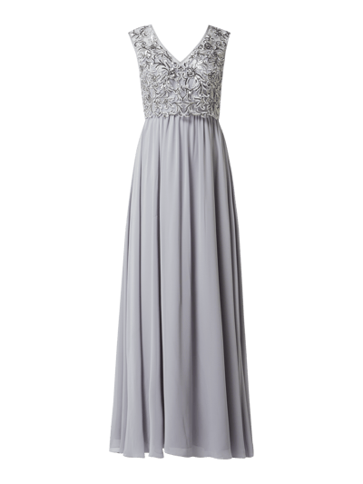 Christian Berg Cocktail Abendkleid mit Pailletten  Bleu 2